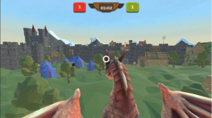 Low-poly medieval village